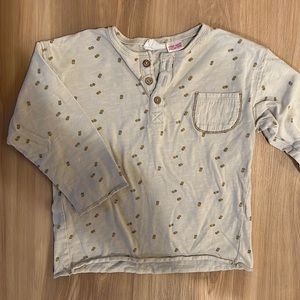 Zara long sleeve pocket tee 2-3 yrs